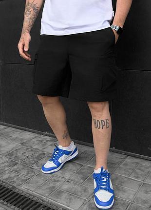 Чоловічі шорти карго чорного кольору staff cargo sav black