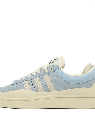 Кросівки жіночі замшеві adidas campus x bad bunny light blue