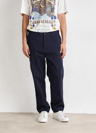 Брюки мужские hugo темно-синие (zayn chino 405 blue lav25 (m 32/32))