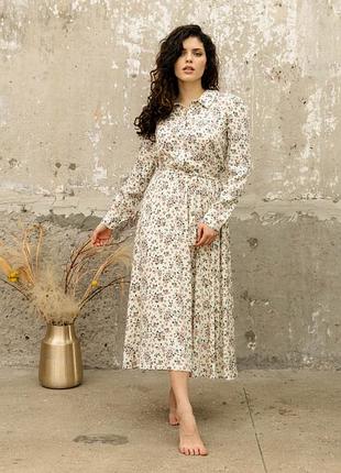Платье с итальянского штапеля l-xl. белый