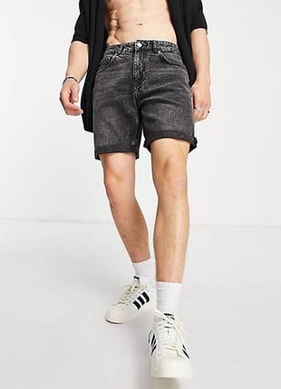 Шорти джинсові bershka 119969611 grey