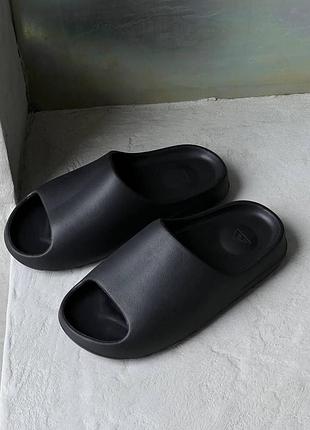 Чорні шльопанці унісекс adidas yeezy slide black х адідас ізі слайд 38