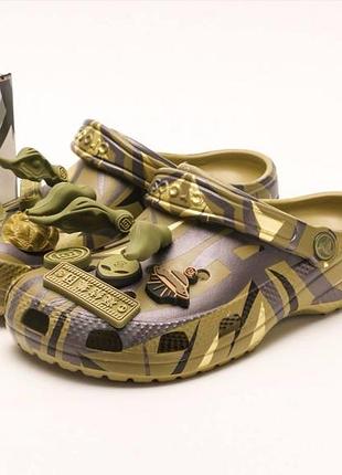 Мужские жёлтые кроксы crocs clot yellow x крокс 44