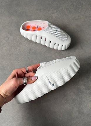 Серые шлепанцы, тапочки унисекс nike mind 001 light smoke grey х найк майнд 42