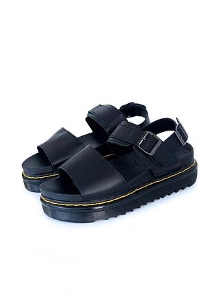 Жіночі чорні сандалі dr. martens sandals voss black x доктор мартінс 40