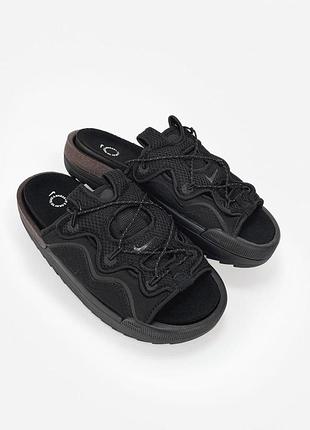 Чорні шльопанці, капці nike offline 2.0 black х найк офлайн 43
