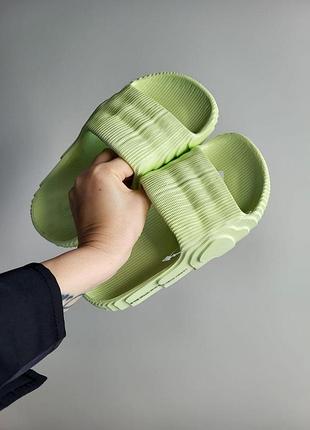 Женские салатовые тапочки adidas yeezy adilette slide lime х адидас изи адилет слайд 36