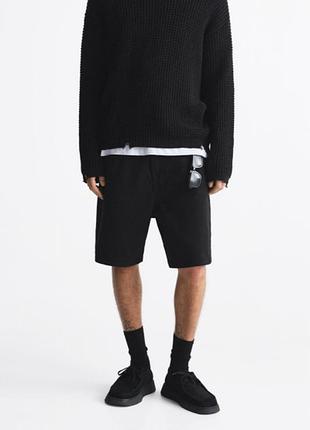 Шорти zara джинсові 0108 425 black