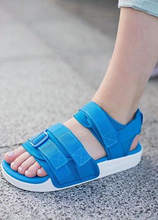Женские синие сандалии адидас адилет adidas adilette sandal blue 38
