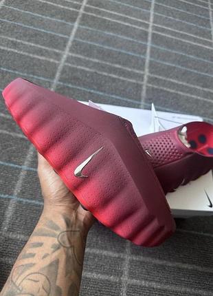 Красные шлепанцы, тапочки унисекс nike mind 001 slide university red х найк майнд 42