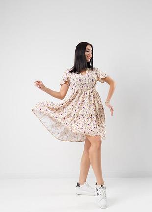 Летнее платье мини flower 7