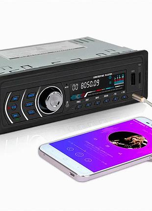 Автомагнітола 1din bluetooth 50w usb aux sd fm чорна 1581bt з пультом і підсвіткою