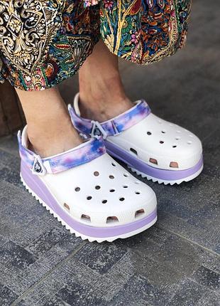 Жіночі білі крокси crocs classic hiker clog x крокс 39