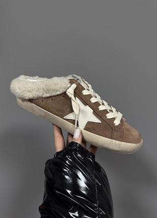 Golden goose | superstar brown suede fur premium ❄️