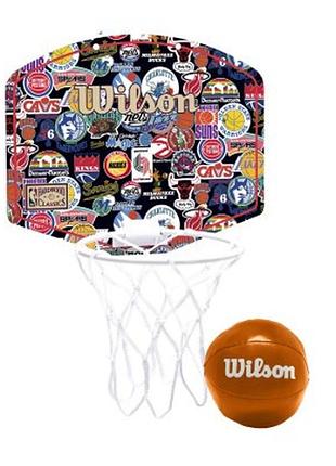 Набор баскетбольный wilson nba team retro mini hoop