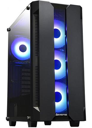 Корпус chieftec hunter gs-01b-op midi-tower atx чорний без бж