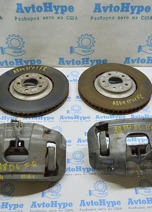 Комплект передних суппортов с дисками audi a8 d4 10-17 (01) 4h0615123c 4g0615301k 360mm
