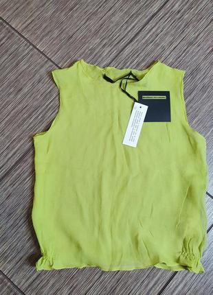 Шикарная шелковая блуза, топ от французкого дорогого бренда maurizio pecoraro, milano8 фото