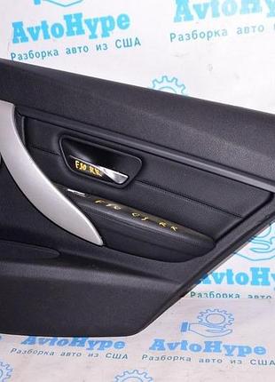 Обшивка двери (карточка) зад прав bmw 3 f30 12-19 чёрная (01)