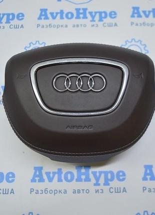Подушка безопасности airbag в руль водительская audi a8 d4 10-17 (01) коричневый цвет идеал