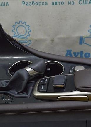 Накладка на центральную консоль подстаканники lexus rx350 rx450h 16-19 черн