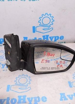 Дзеркало бічне праве ford escape mk3 13- без поворотника (02) 3пін бордовий цвіет