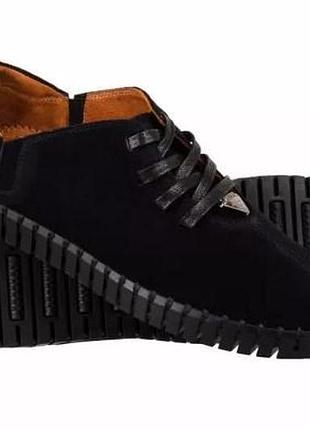 Замшевые мужские мокасины prime shoes черный 45 размер