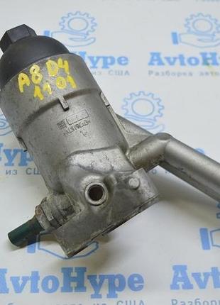 Кронштйн масляного фильтра 4.2 audi a8 d4 10-17