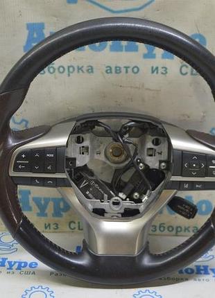 Кермо голе lexus rx350 rx450h 16-22 шкіра, чорн + коричневий (02)