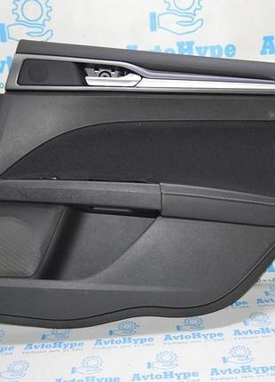 Обшивка двери карточка задняя правая ford fusion mk5 13-16 черн с серым