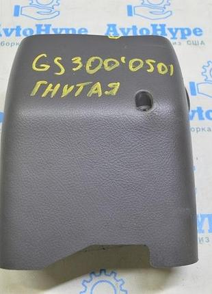 Накладка кермової колонки lexus gs300 gs350 gs430 gs450h 06-11 коричневий, нижня (01) побілел пласти