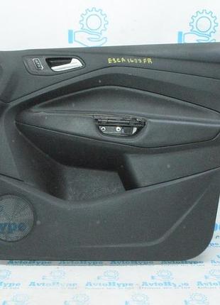 Обшивка двери (карточка) перед прав ford escape mk3 13- черн