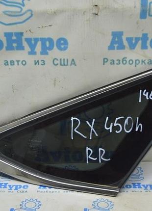 Форточка глухое стекло задняя правая lexus rx350 rx450h 10-15 хром (02)