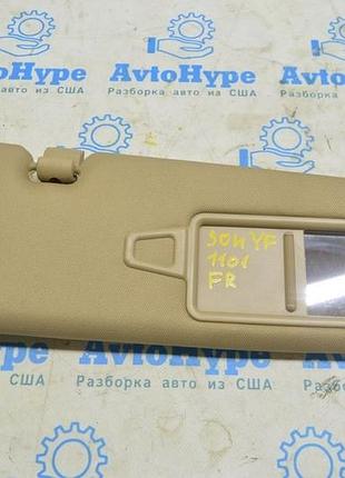 Козирок правий hyundai sonata 11-15 беж, з гачком
