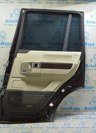 Обшивка дверей (карточка) зад прав range rover vog l322 07-12 беж зі вставкою дерево