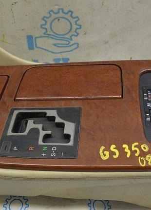 Накладка центральной консоли lexus gs300 gs350 gs430 gs450h 06-07 коричневое дерево
