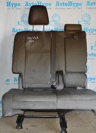 Задний ряд сидений (2 ряд) toyota highlander 14- кожа серая (03) после пожара