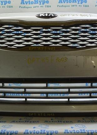Решітка радіатора grill kia optima 16- хром на год (04)