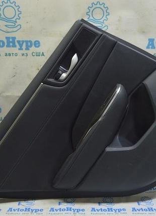 Обшивка дверей картка задня ліва honda clarity 18-21 usa чорн із підставкою