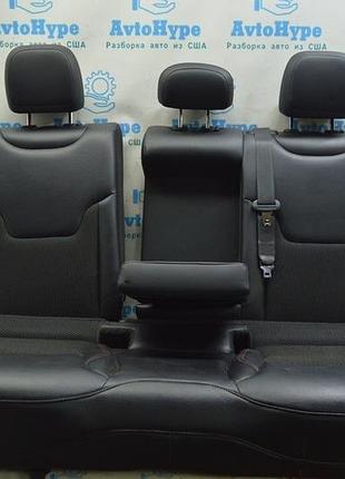 Задний ряд сидений 2 ряд jeep compass 17- комбинир, кожа+тряпка, черн, красн строч, trh