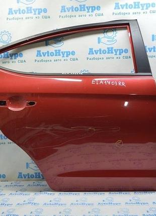 Дверь голая зад прав hyundai elantra ad 17- (03) бордовая протерта,тычки