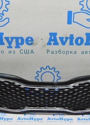 Решітка радіатора grill kia optima 14-15 рест hybrid (04) подряпини, зламані кріплення
