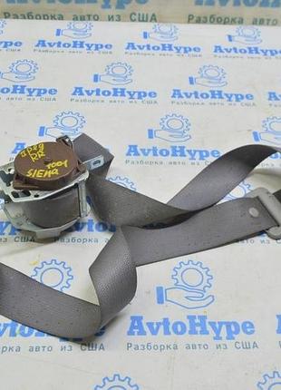 Ремень безопасности 2 ряд задний правый toyota sienna 15-20 серый (01) реал м