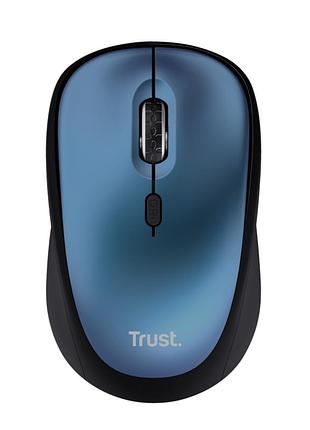 Мышь компьютерная trust yvi+ wireless mouse eco blue 24551 1600dpi беспроводная синий