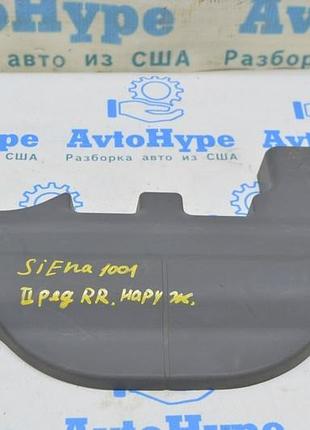 Накладка салазки сидений 2 ряд правая наружная toyota sienna 11-20 (01) серая реал м.