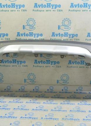 Накладка губы заднего бампера bmw x1 f48 16-22 x-line серая структура
