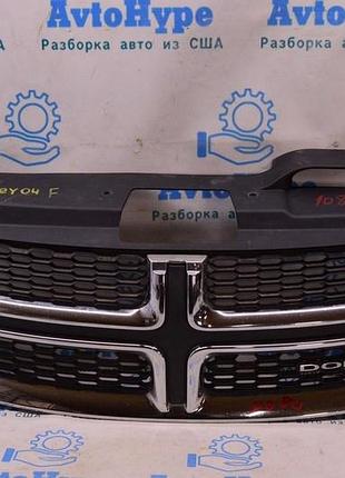 Решітка радіатора grill dodge journey 11- хром з емблемою (04)