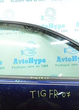 Молдинг дверей верхній перед лівий vw tiguan 09-17 мат, з ущільнювачем скла