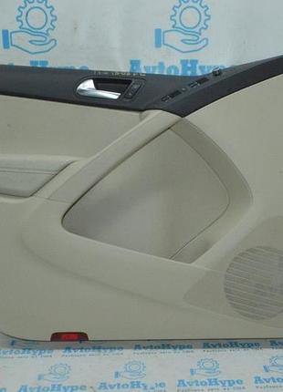 Обшивка двери (карточка) перед лев vw tiguan 09-17 беж кожа (08)