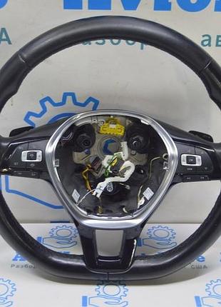 Руль (голый) vw multivan t6 16-20 кожа черн (01) кожа черн, подогрев